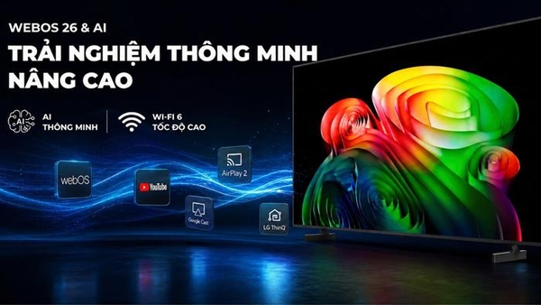 Smart Tivi OLED LG AI 4K 65 inch OLED65B6PSA [65B6PSA] Mới 2026