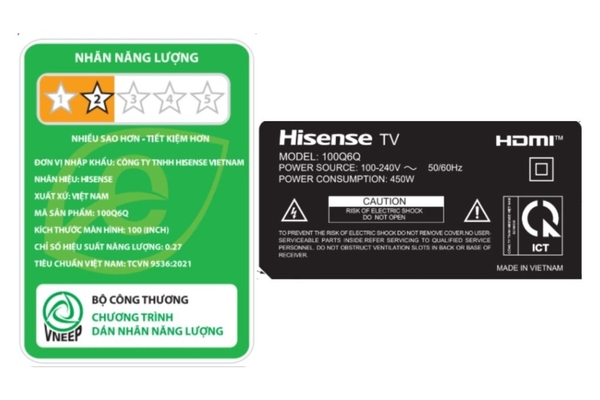 Smart Tivi QLED Hisense 4K 100 inch 100Q6Q
