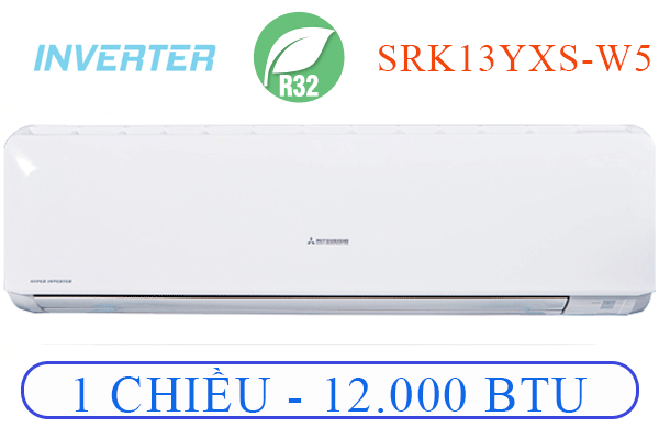 Điều hòa Mitsubishi 1 chiều Inverter 12000 BTU SRK/SRC13YXS-W5