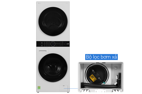 Tháp giặt sấy LG Inverter 14/10 kg WT1410NHE