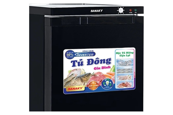Tủ đông đứng Sanaky Inverter 118 lít VH-160VD3