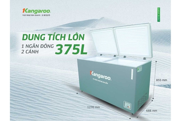 Tủ đông Kangaroo Inverter 375 lít KGFZC375IG1