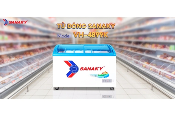 Tủ đông kính lùa Sanaky 324 lít VH-4899K
