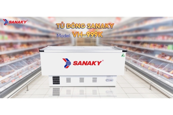 Tủ đông kính lùa Sanaky 516 lít VH-999K