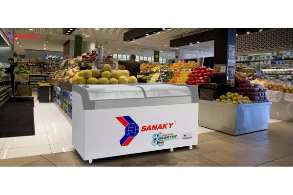 Tủ đông kính lùa Sanaky Inverter 750 lít VH-1099K3A
