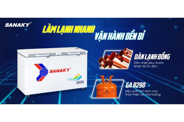 Tủ đông Sanaky 410 lít VH-5699HYK