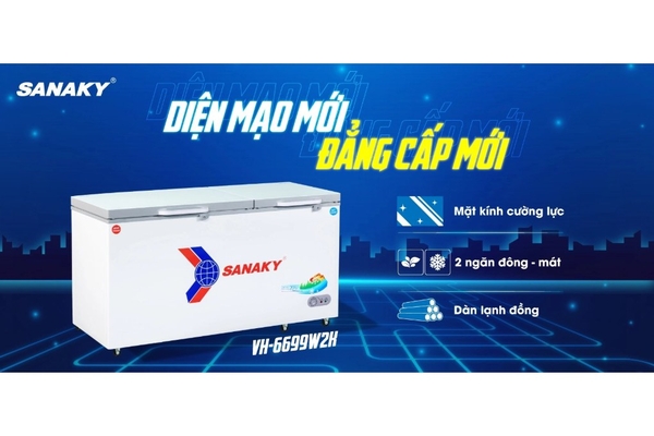 Tủ đông Sanaky 485 lít VH-6699W2K