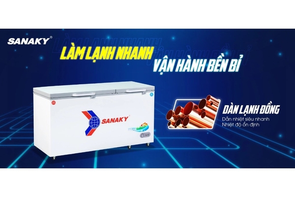 Tủ đông Sanaky 485 lít VH-6699W2K
