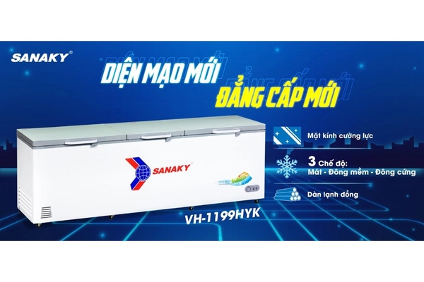 Tủ đông Sanaky 900 lít VH-1199HYK
