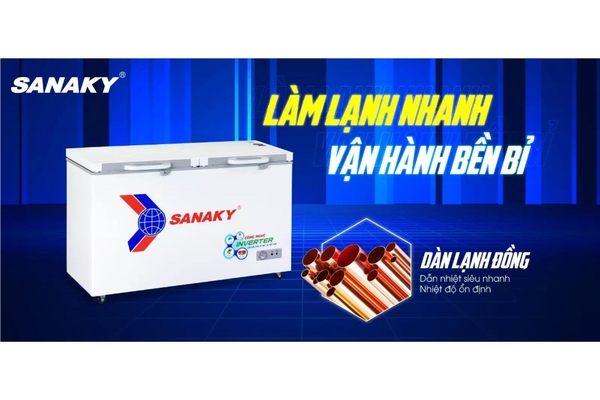 Tủ đông Sanaky Inverter 410 lít VH-5699HY4K