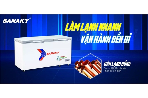 Tủ đông Sanaky Inverter 530 lít VH-6699HY4K