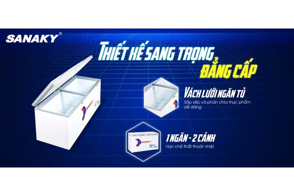 Tủ đông Sanaky Inverter 761 lít VH-8699HY4K