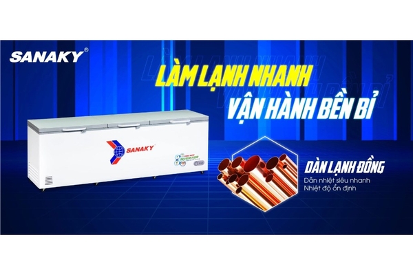 Tủ đông Sanaky Inverter 900 lít VH-1199HY4K