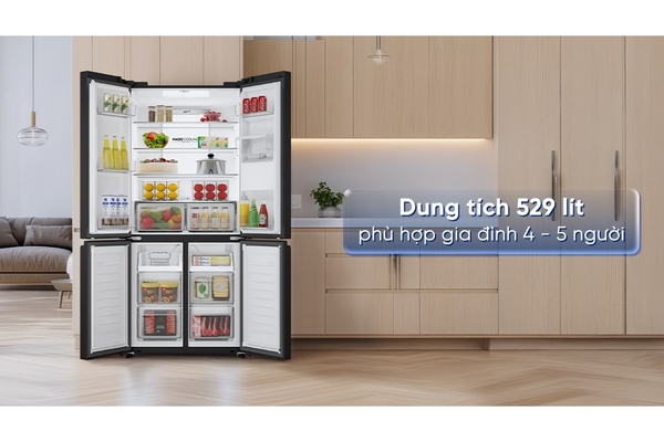 Tủ Lạnh Aqua Inverter 529 Lít AQR-M600XA(GC)