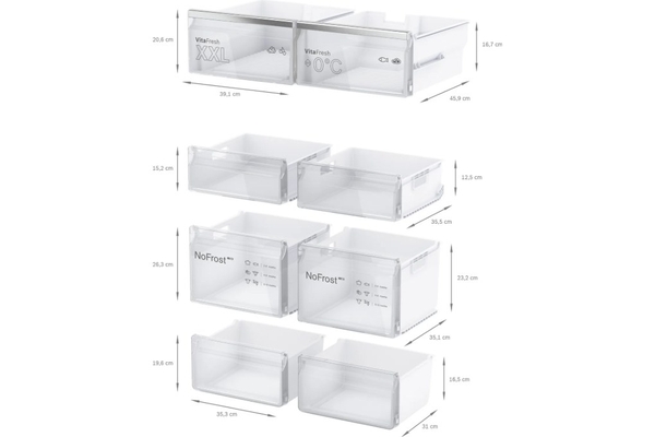 Tủ lạnh Bosch Serie 4 605 lít 4 cánh KFN96APEAG – Màu Inox