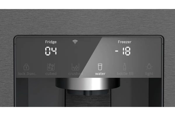 Tủ lạnh Bosch Serie 6 574 lít 4 cánh lấy nước, đá ngoài KFI96AXEA – Màu Đen