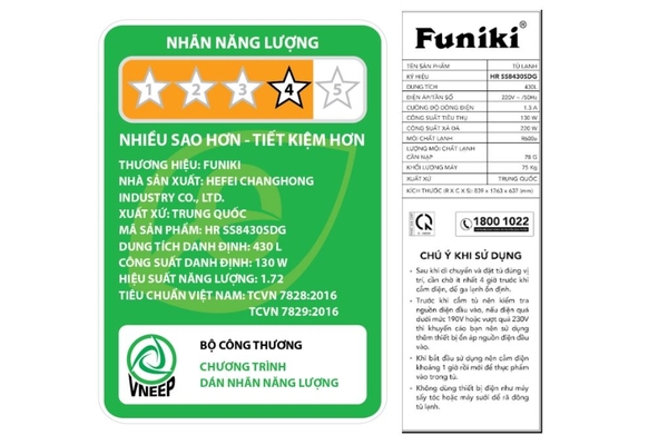 Tủ Lạnh Funiki Inverter 430 Lít Side By Side HR-SS8430SDG