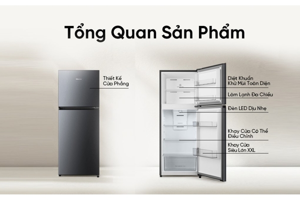 Tủ lạnh Hisense Inverter 205 lít RT201N3ES Mới 2026