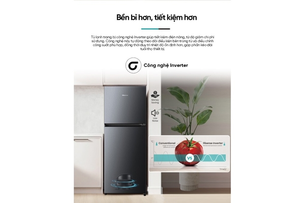Tủ lạnh Hisense Inverter 205 lít RT201N3ES Mới 2026