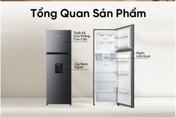 Tủ lạnh Hisense Inverter 251 lít RT251N3AS