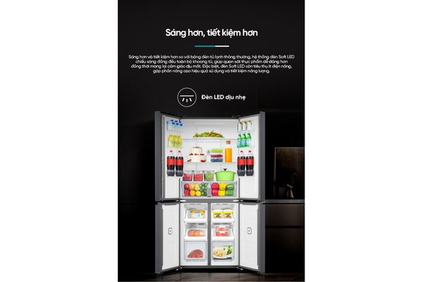Tủ lạnh Hisense Inverter 460 lít Multi Door RQ465N5ES