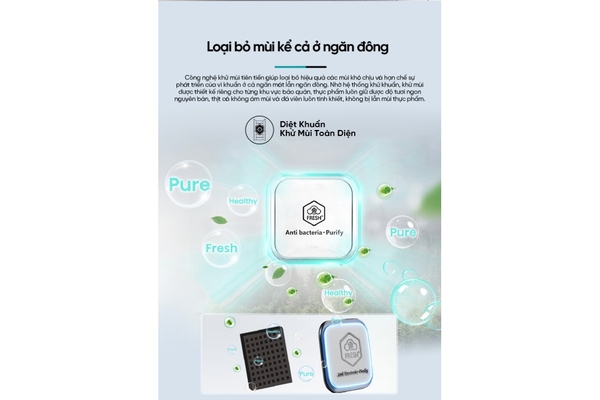Tủ lạnh Hisense Inverter 460 lít Multi Door RQ465N5ES