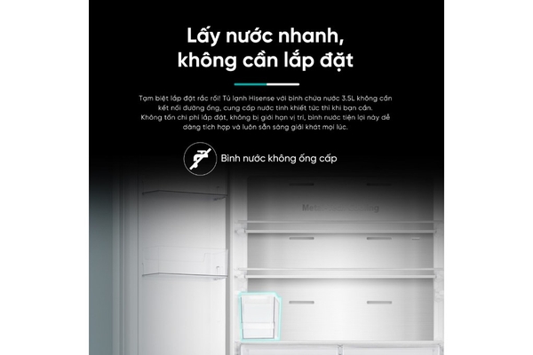 Tủ lạnh Hisense Inverter 488 lít Multi Door RQ470P5GW