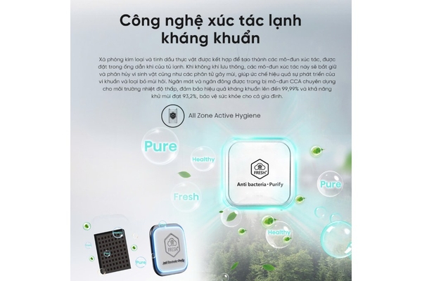 Tủ lạnh Hisense Inverter 544 lít Side By Side RS708N4EBN Mới 2026