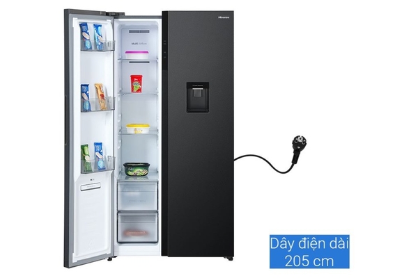 Tủ lạnh Hisense Inverter 550 lít Side By Side RS708N4EBND
