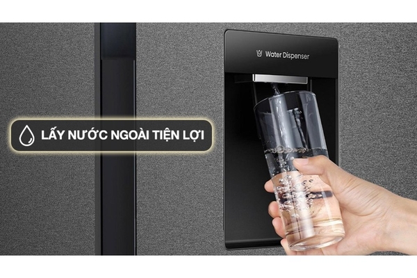 Tủ lạnh Hisense Inverter 550 lít Side By Side RS708N4EBND