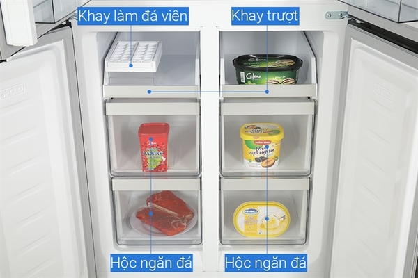 Tủ lạnh Hitachi Inverter 464 lít Multi Door HR4N7520DSWDXVN - ảnh 11