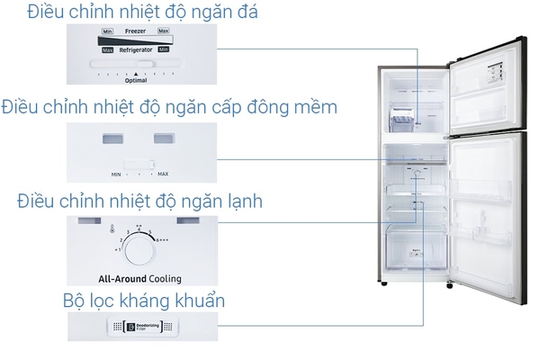 Tủ lạnh Samsung Inverter 236 lít RT22M4032BY/SV - ảnh 9