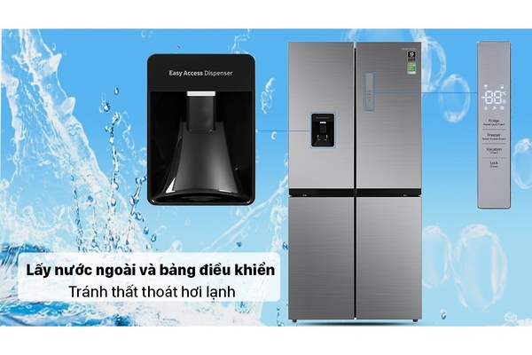 Tủ lạnh Samsung Inverter 488 lít Multi Door RF48A4010M9/SV – Màu Bạc