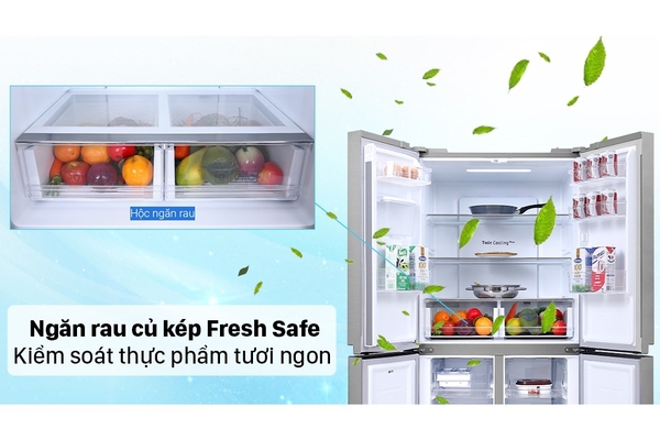 Tủ lạnh Samsung Inverter 488 lít Multi Door RF48A4010M9/SV – Màu Bạc