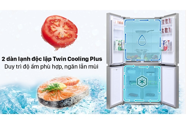 Tủ lạnh Samsung Inverter 488 lít Multi Door RF48A4010M9/SV – Màu Bạc