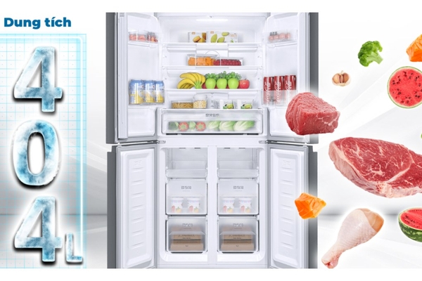 Tủ lạnh Sharp Inverter 362 lít Multi Door SJ-FX420V-SL