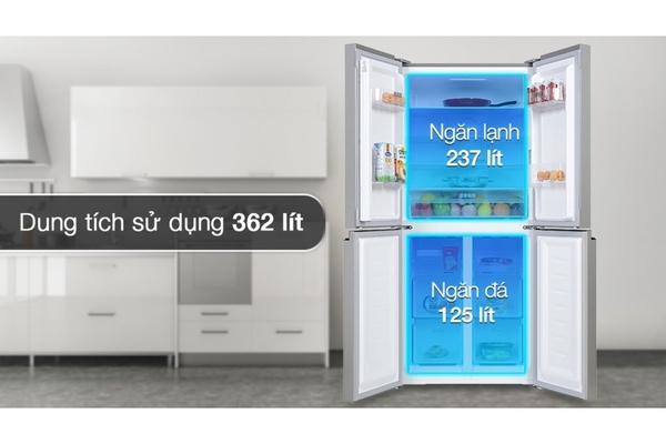 Tủ lạnh Sharp Inverter 362 lít Multi Door SJ-FX420VG-BK