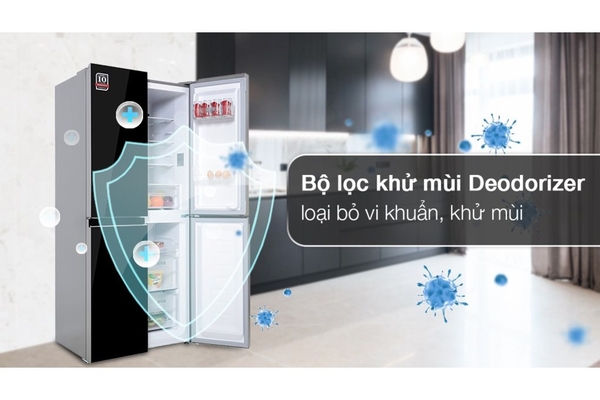 Tủ lạnh Sharp Inverter 362 lít Multi Door SJ-FX420VG-BK