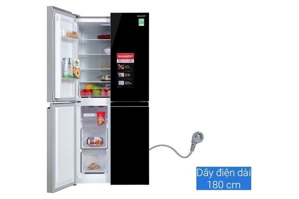 Tủ lạnh Sharp Inverter 362 lít Multi Door SJ-FX420VG-BK