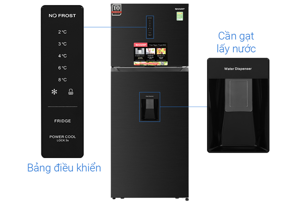 Tủ lạnh Sharp Inverter 417 lít SJ-X417WD-DG - ảnh 12