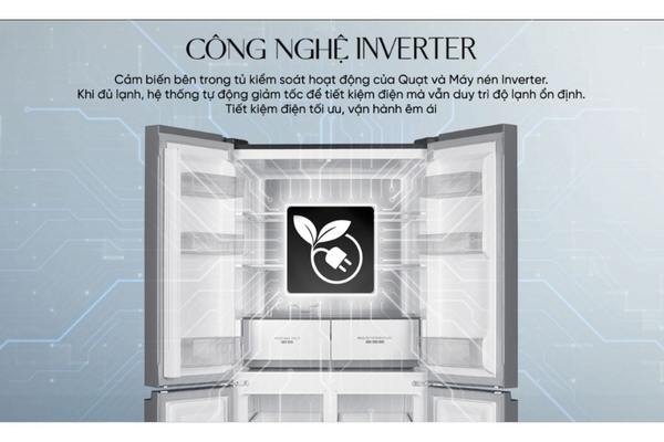 Tủ lạnh Sharp Inverter 466 lít Multi Door SJ-FXP560V-RG