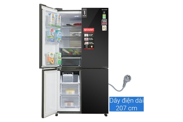 Tủ lạnh Sharp Inverter 572 lít Multi Door SJ-FXP640VG-BK Hàng Thái Lan