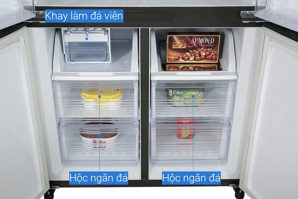 Tủ lạnh Sharp Inverter 572 lít Multi Door SJ-FXP640VG-BK Hàng Thái Lan
