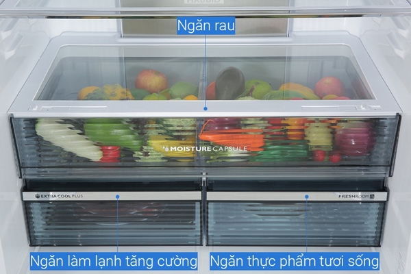 Tủ lạnh Sharp Inverter 572 lít Multi Door SJ-FXP640VG-BK Hàng Thái Lan