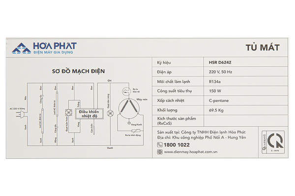 Tủ mát Hoà Phát 242 lít HSR D6242 - ảnh 10