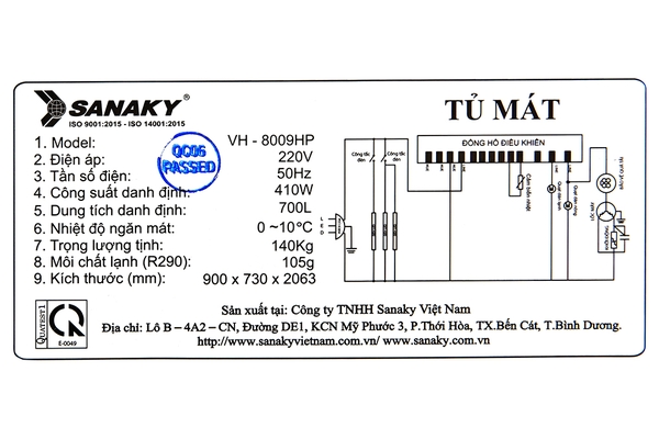 Tủ mát Sanaky 700 lít VH-8009HP - ảnh 9