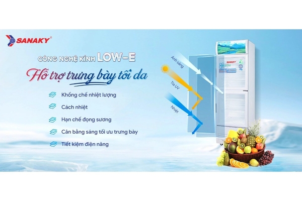 Tủ mát Sanaky Inverter 200 lít VH-258W3L