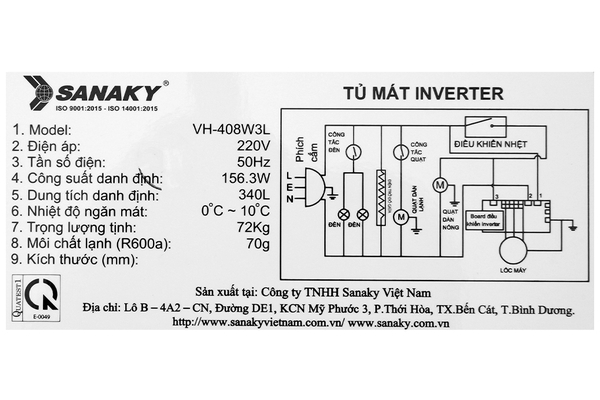 Tủ mát Sanaky Inverter 340 lít VH-408W3L - ảnh 10