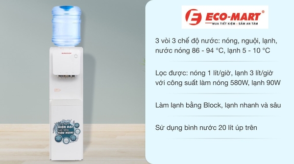 Đanh Giá chi Tiết Cây nước nóng lạnh Sunhouse SHD9546
