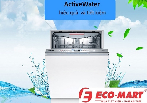 Phân tích chi tiết công nghệ rửa Hệ thống ActiveWater của máy rửa bát Bosch SMS8TCI01E